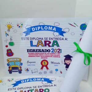 Diploma Egresaditos x 10 unidades