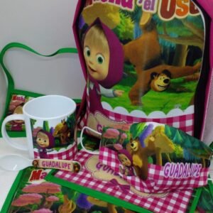 Set de jardin + mochila con cierre