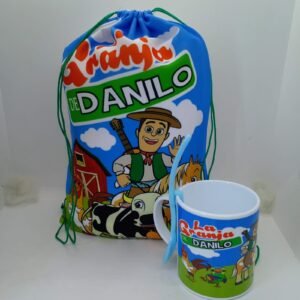 Taza mas Mochila de tela para jardin