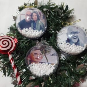 esferas navideñas transparentes