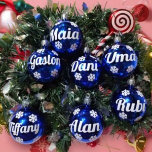 Esfera navideña azul